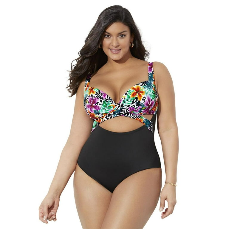 Swimsuits plus size with underwire discount