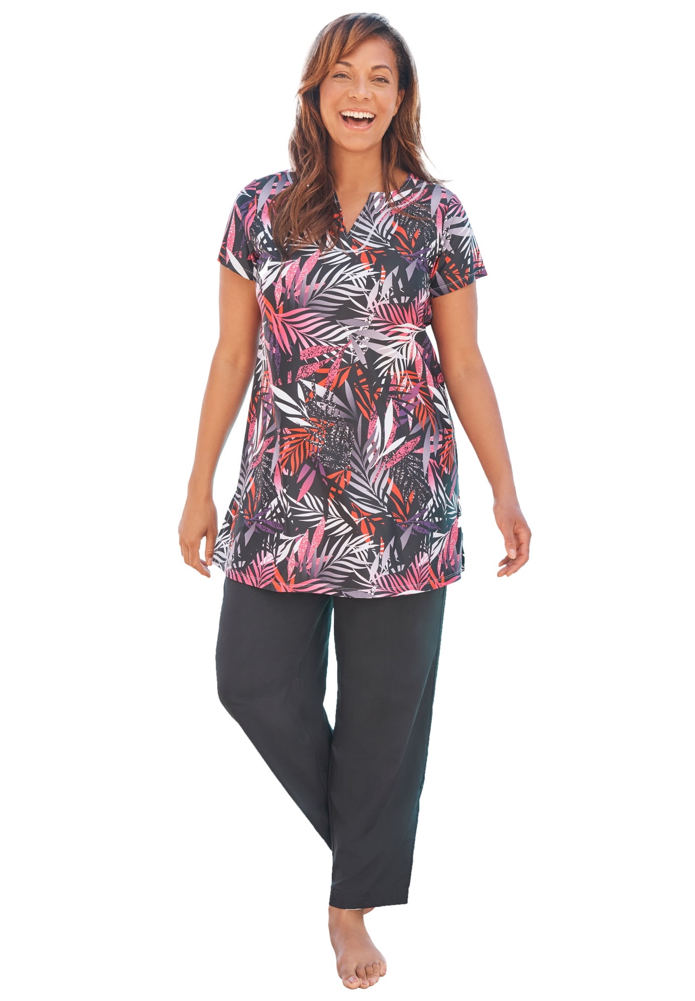 Plus size tunic swim top hotsell