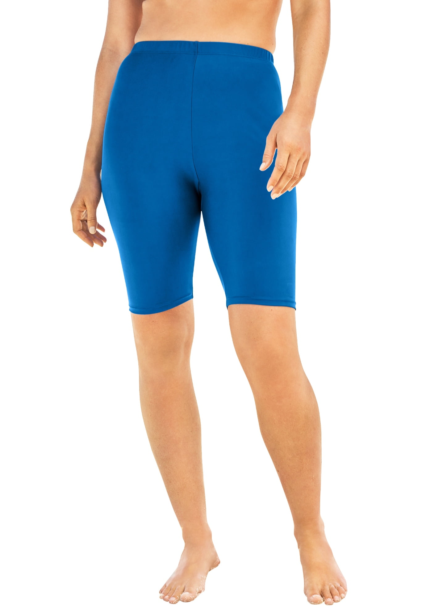 Swimsuits For All Women's Plus Size Swim Bike Short 20 Dream Blue