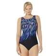 thumbnail image 1 of Swimsuits For All Women's Plus Size Tummy Control Chlorine Resistant High Neck One Piece Swimsuit, 1 of 4