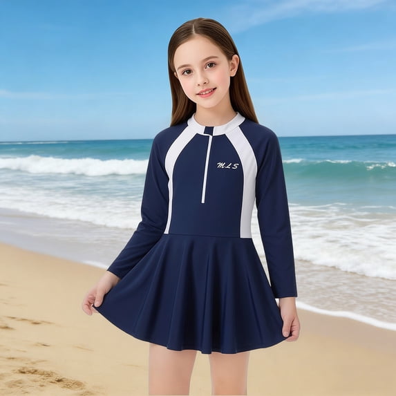 Swimsuits for Girls with Shorts Ruffled Styles Hawaiian Soft & Lightweigh Upf 50+ Uv Sun Protection Girls Cutout One-Piece Bathing Suit for Cute Swimwear 9-18y