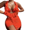thumbnail image 1 of Swimsuits Tops for Women Supportive Leopard Swimsuit Women European And American Swimwear Sexy Three Piece Long Dress For Foreign Trade Women's Bikini New Swimwear, 1 of 7