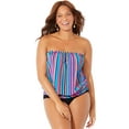 thumbnail image 1 of Swimsuits for All Bandeau Blouson Tankini Set, 1 of 5