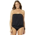 thumbnail image 1 of Swimsuits for All Bandeau Blouson Tankini Set, 1 of 5