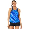 thumbnail image 1 of Swimsuits for All Chlorine Resistant High Neck Racerback Tankini Set With Boy Short, 1 of 3
