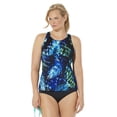 thumbnail image 1 of Swimsuits for All Chlorine Resistant High Neck Racerback Tankini Set, 1 of 3