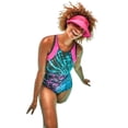 thumbnail image 1 of Swimsuits for All Chlorine Resistant High Neck Racerback Tankini Set, 1 of 6