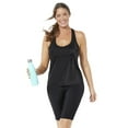 thumbnail image 1 of Swimsuits for All Chlorine Resistant Racerback Tankini Set With Bike Short, 1 of 4