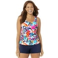 thumbnail image 1 of Swimsuits for All Classic Tankini Set With Banded Short, 1 of 4