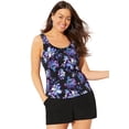 thumbnail image 1 of Swimsuits for All Classic Tankini Set With Cargo Short, 1 of 3