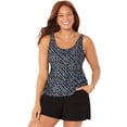 thumbnail image 1 of Swimsuits for All Classic Tankini Set With Cargo Short, 1 of 3