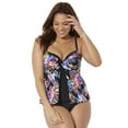 thumbnail image 1 of Swimsuits for All Faux Flyaway Underwire Tankini Set, 1 of 5