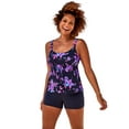 thumbnail image 1 of Swimsuits for All Flared Tankini Set With Boy Short, 1 of 3