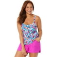 thumbnail image 1 of Swimsuits for All Flared Tankini Set With Cargo Short, 1 of 3