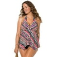 thumbnail image 1 of Swimsuits for All Handkerchief Halter Tankini Set, 1 of 4