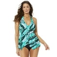 thumbnail image 1 of Swimsuits for All Handkerchief Halter Tankini Set, 1 of 3