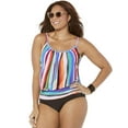 thumbnail image 1 of Swimsuits for All Lightweight Blouson Tankini Set, 1 of 3