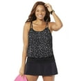 thumbnail image 1 of Swimsuits for All Loop Strap Blouson Tankini Set With Skirt, 1 of 4