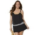 thumbnail image 1 of Swimsuits for All Loop Strap Blouson Tankini Set With Skirt, 1 of 4