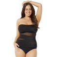 thumbnail image 1 of Swimsuits for All Mesh Wrap Bandeau Tankini Set, 1 of 4