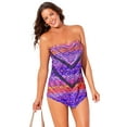 thumbnail image 1 of Swimsuits for All Longer Length Scarf Bandeau Tankini Set, 1 of 6