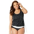 thumbnail image 1 of Swimsuits for All Side Tie Blouson Tankini Set, 1 of 5