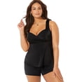 thumbnail image 1 of Swimsuits for All Sweetheart Draped Tankini Set With Banded Short, 1 of 3