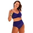 thumbnail image 1 of Swimsuits for All Twist Front Bikini Set, 1 of 6