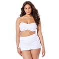 thumbnail image 1 of Swimsuits for All Valentine Ruched Bandeau Bikini Set With Skirt, 1 of 5