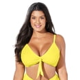 thumbnail image 1 of Swimsuits for All Women's Mentor Tie Front Bikini Top, 1 of 4