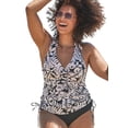 thumbnail image 1 of Swimsuits for All Women's Plus Size Adjustable Underwire Tankini Top, 1 of 6
