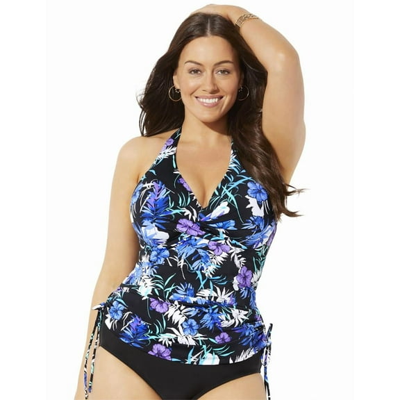 Swimsuits for All Women's Adjustable Underwire Tankini Top