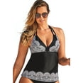 thumbnail image 1 of Swimsuits for All Women's Apron Halter Tankini Top, 1 of 4