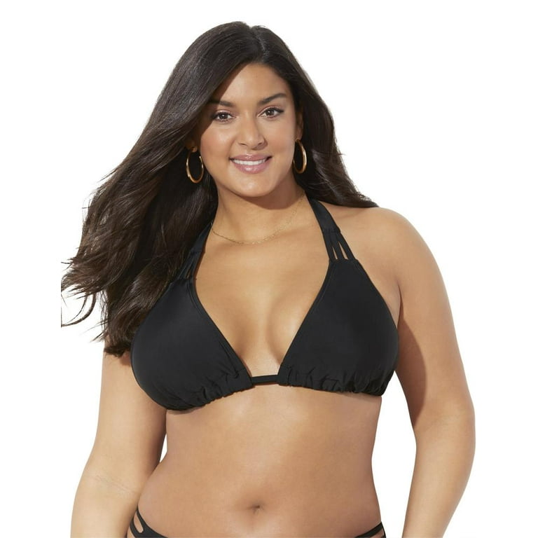Swimsuits for All Women s Plus Size Beach Babe Triangle Bikini Top