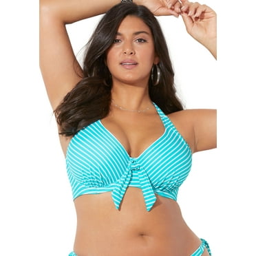 Swimsuits for All Women's Belle Halter Underwire Bikini Top