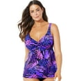 thumbnail image 1 of Swimsuits for All Women's Bra Sized Sweetheart Underwire Tankini Top, 1 of 3