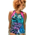 thumbnail image 1 of Swimsuits for All Women's Chlorine Resistant High Neck Racerback Tankini Top, 1 of 2