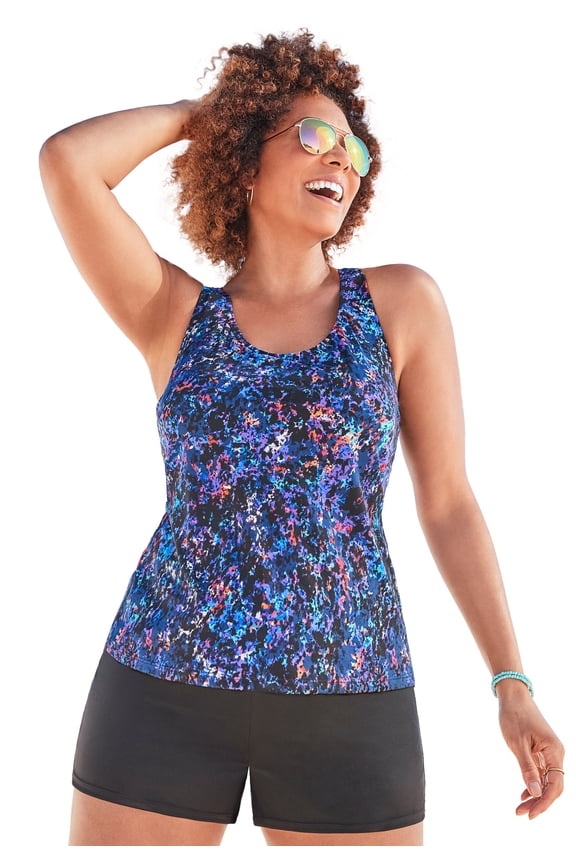 Women's Chlorine Resistant Racerback Tankini Top