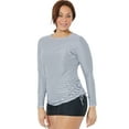 thumbnail image 1 of Swimsuits for All Women's Chlorine Resistant Side-Tie Long Sleeve Swim Shirt Rash Guard, 1 of 4