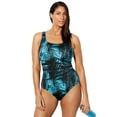thumbnail image 1 of Swimsuits for All Women's Chlorine Resistant Spliced Tank One Piece Swimsuit, 1 of 5