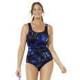 thumbnail image 1 of Swimsuits for All Women's Chlorine Resistant Spliced Tank One Piece Swimsuit, 1 of 5