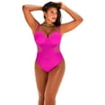 thumbnail image 1 of Swimsuits for All Women's Cup Sized Mesh Underwire One Piece Swimsuit, 1 of 3