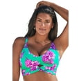 thumbnail image 1 of Swimsuits for All Women's Cut Out Longline Bikini Top, 1 of 4