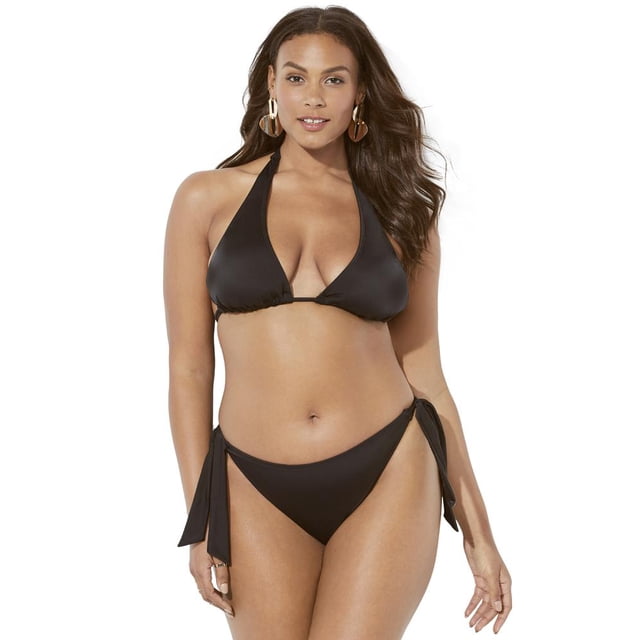 Swimsuits for All Women's Plus Size Elite Triangle Bikini Set - Walmart.com