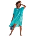thumbnail image 1 of Swimsuits for All Women's Everly Pom Pom Cover Up Tunic, 1 of 4