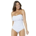 thumbnail image 1 of Swimsuits for All Women's Plus Size Fringe Bandeau One Piece Swimsuit, 1 of 6