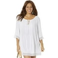 thumbnail image 1 of Swimsuits for All Women's Giana Crochet Cover Up Tunic, 1 of 3