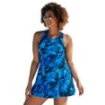 thumbnail image 1 of Swimsuits for All Women's High Neck Two Piece Racerback Swimdress, 1 of 4