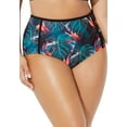 thumbnail image 1 of Swimsuits for All Women's High Waist Piped Swim Brief, 1 of 3