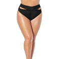 thumbnail image 1 of Swimsuits for All Women's Loop Cut Out High Leg Bikini Brief, 1 of 3
